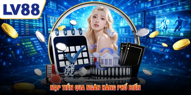 Nạp tiền qua ngân hàng phổ biến